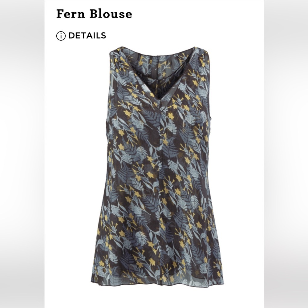 Cabi Fern Blouse sleeveless. Size XL
